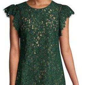 MICHAEL Michael Kors Lace Cap Sleeve Top!  NWOT